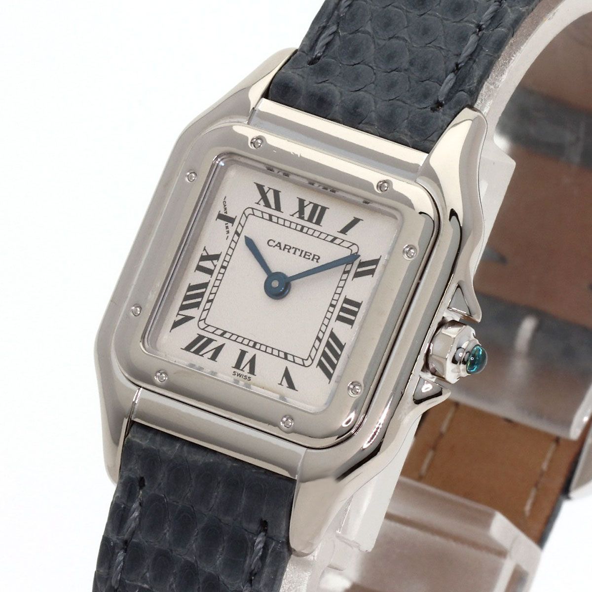Cartier Panthère SM Watch 18K White Gold Leather — view 3