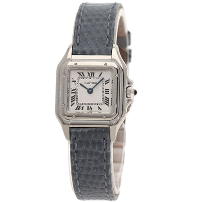Cartier Panthère SM Watch 18K White Gold Leather