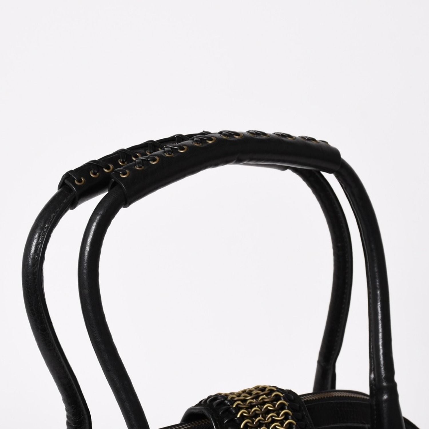 Dior Jeanne Handbag Calfskin Suede Galliano Era Metal Plate Studs Gold — view 7