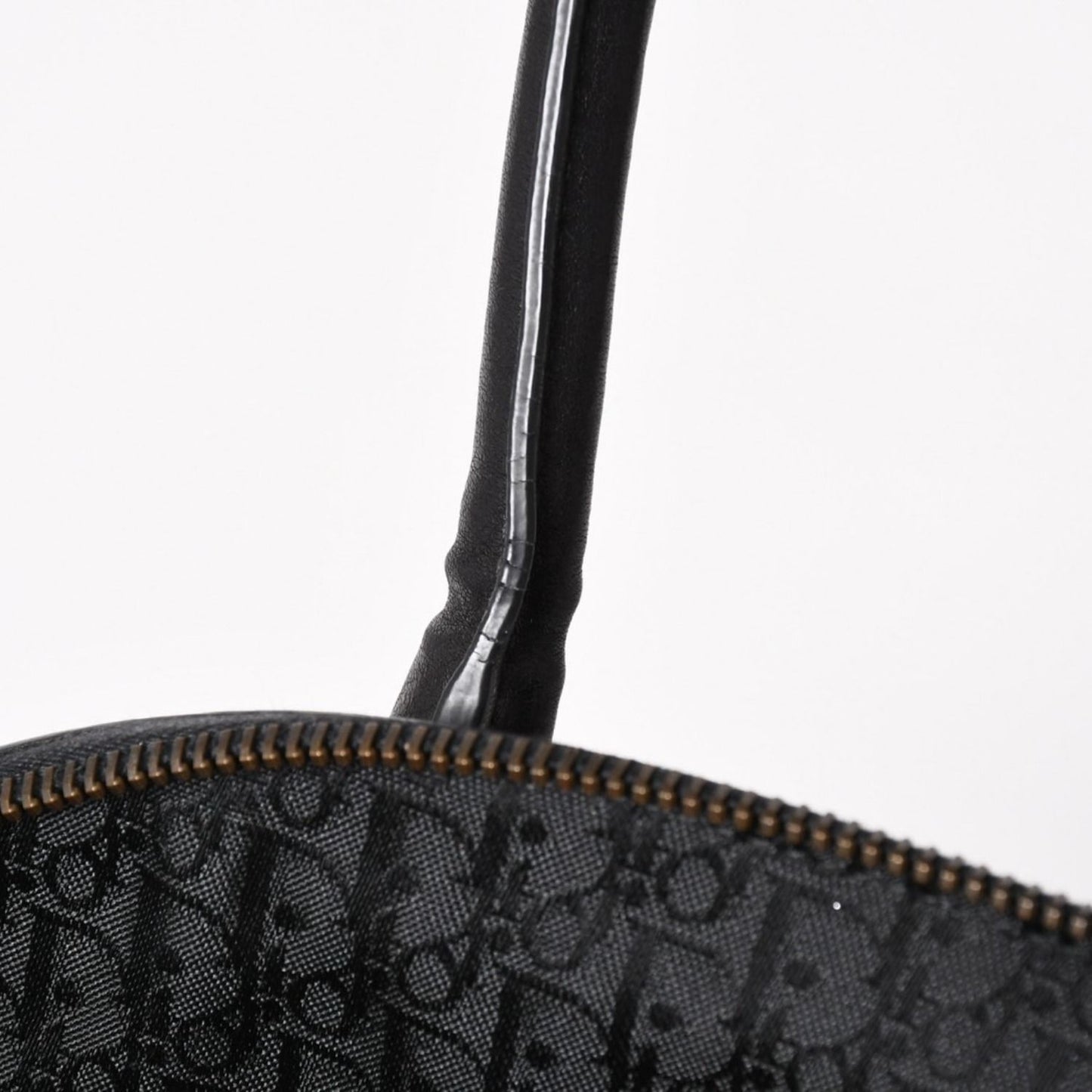Dior Jeanne Handbag Calfskin Suede Galliano Era Metal Plate Studs Gold — view 8