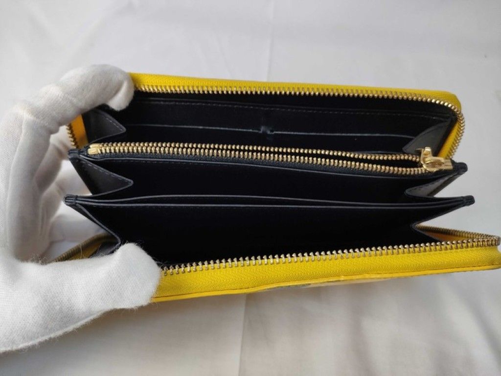 Louis Vuitton Wallet Zippy Yellow Black Yayoi Kusama Dot Infinity Gold — view 7