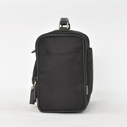 Prada Re-Nylon Travel Bag Carry on Pouch Nylon Saffiano Leather Triangle Logo — view 2