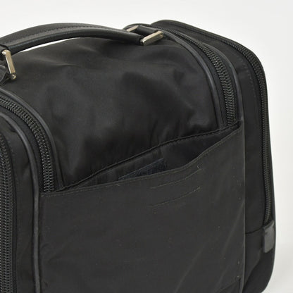 Prada Re-Nylon Travel Bag Carry on Pouch Nylon Saffiano Leather Triangle Logo — view 8