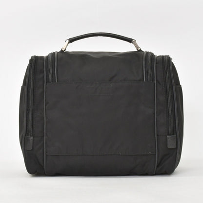 Prada Re-Nylon Travel Bag Carry on Pouch Nylon Saffiano Leather Triangle Logo — view 3