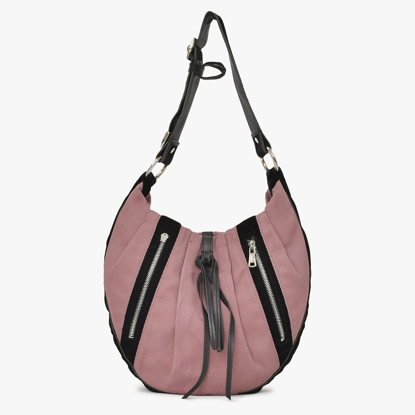 Saint Laurent Yves Monsaba Shoulder Bag Pink Canvas