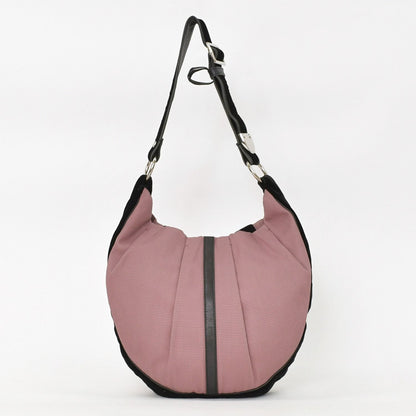 Saint Laurent Yves Monsaba Shoulder Bag Pink Canvas — view 3