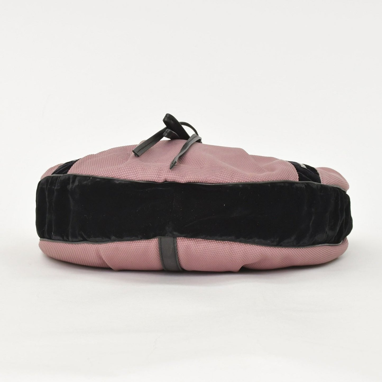 Saint Laurent Yves Monsaba Shoulder Bag Pink Canvas — view 8