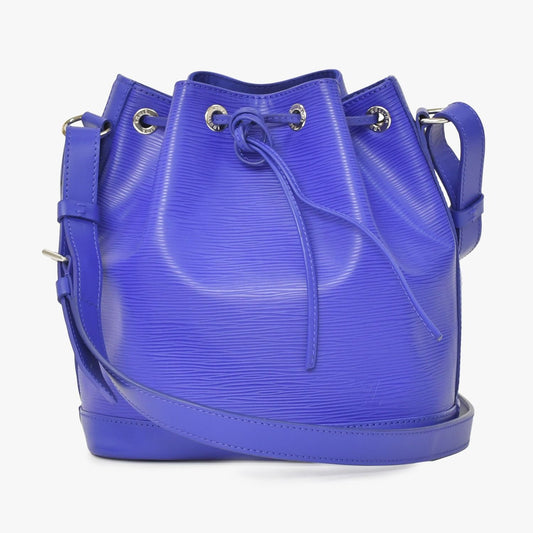 Louis Vuitton Noe BB Shoulder Bag Drawstring Epi Leather Fig Purple Silver