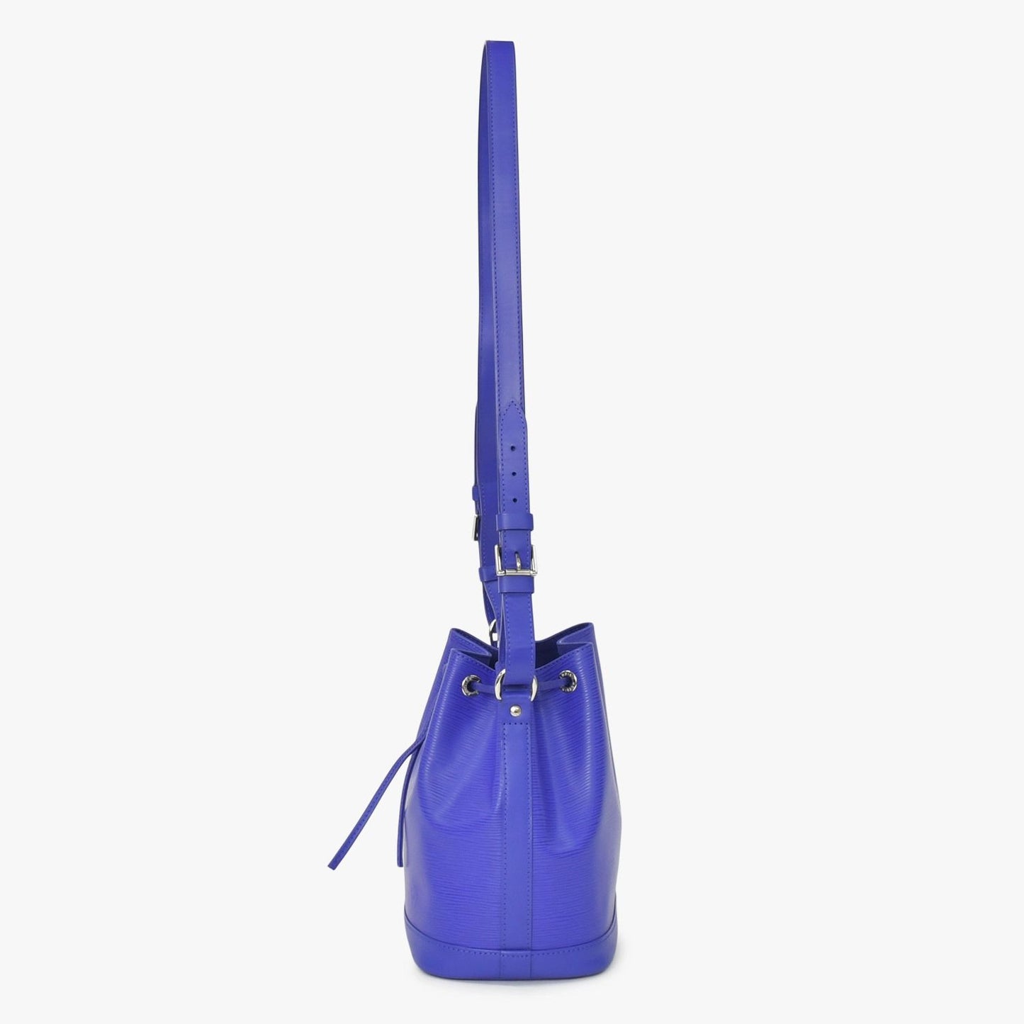 Louis Vuitton Noe BB Shoulder Bag Drawstring Epi Leather Fig Purple Silver — view 3