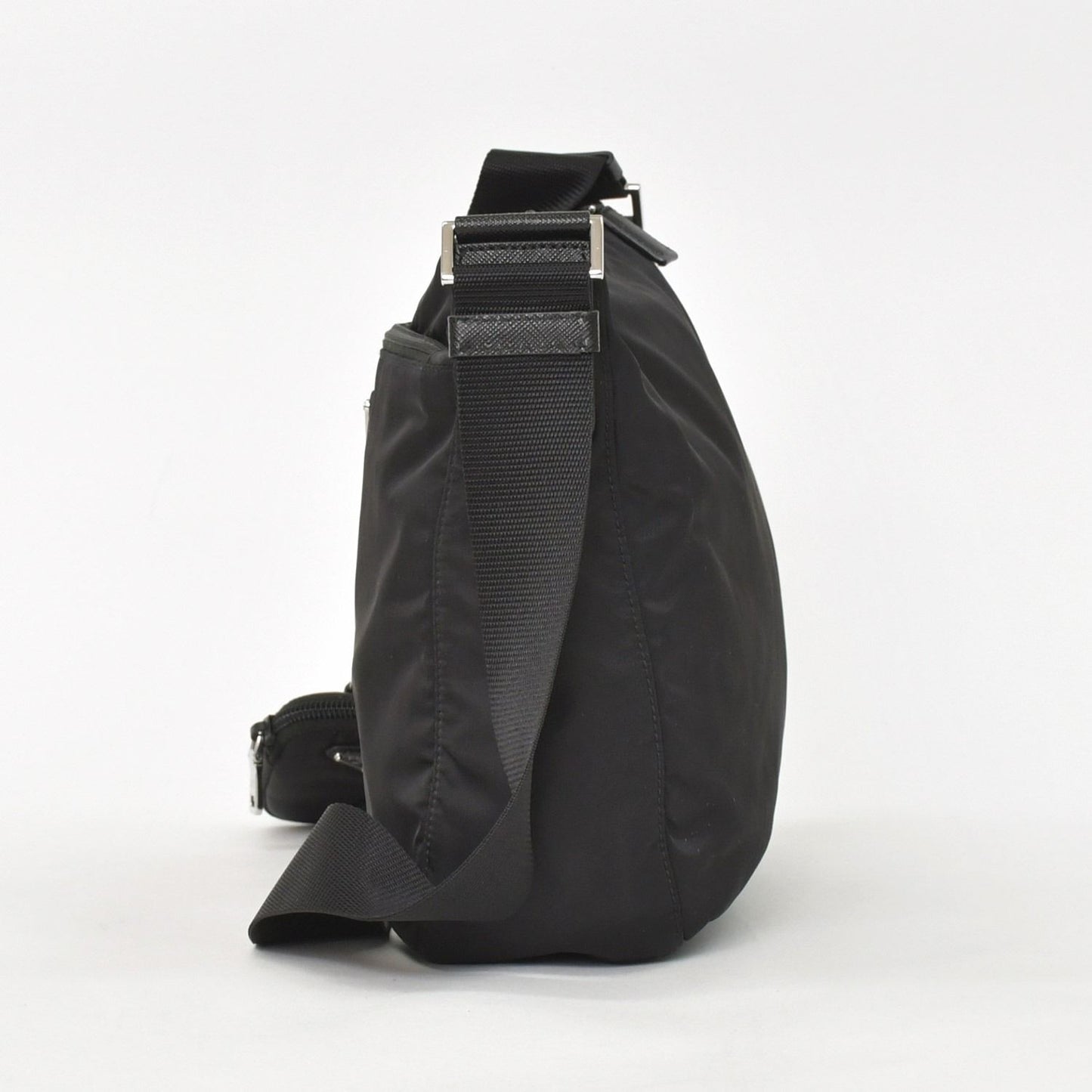 Prada Nylon Shoulder Bag Re-Nylon Black Pouch — view 2