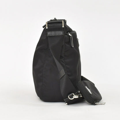 Prada Nylon Shoulder Bag Re-Nylon Black Pouch — view 4