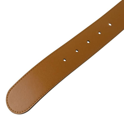 Fendi Belt F's Brown Leather Reversible Gold — view 7