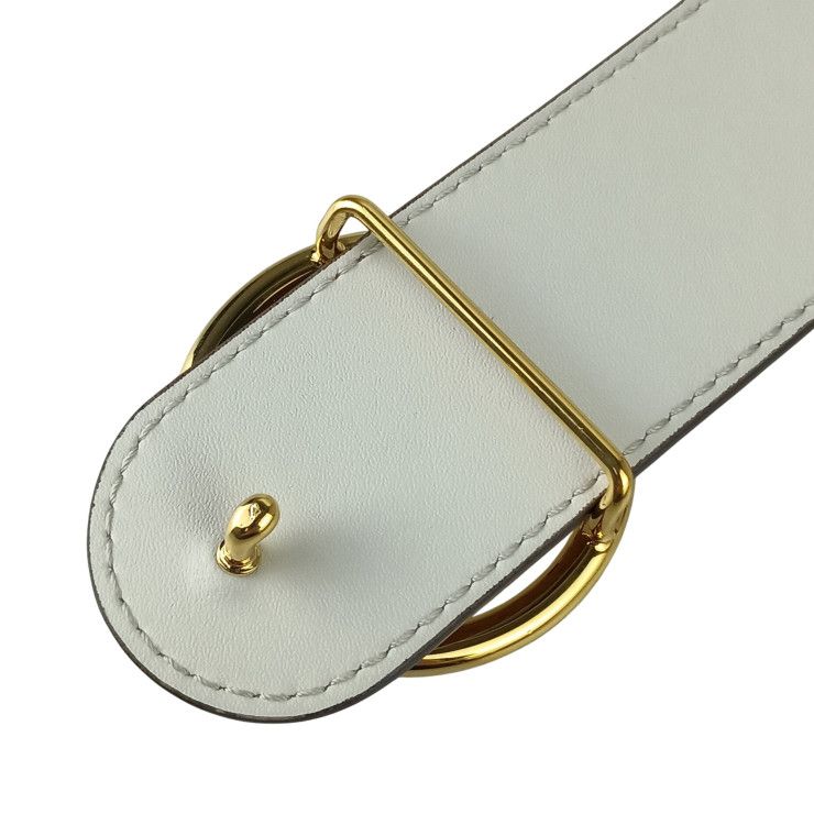 Fendi Belt F's Brown Leather Reversible Gold — view 5
