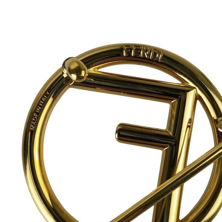 Fendi Belt F's Brown Leather Reversible Gold — view 6