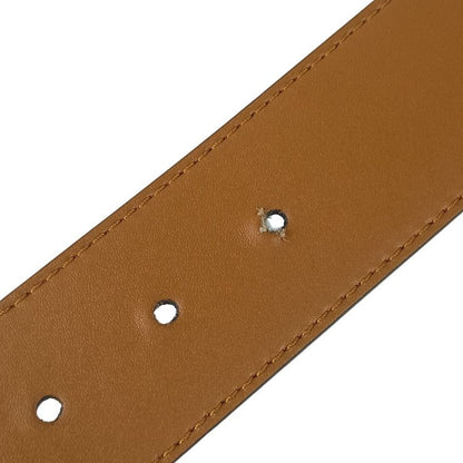Fendi Belt F's Brown Leather Reversible Gold — view 8