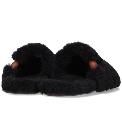 Loewe Fleece Slide Sandals — view 3