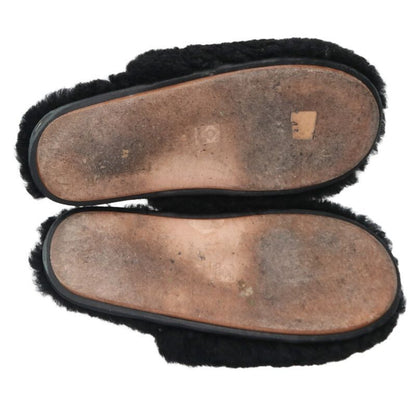 Loewe Fleece Slide Sandals — view 4