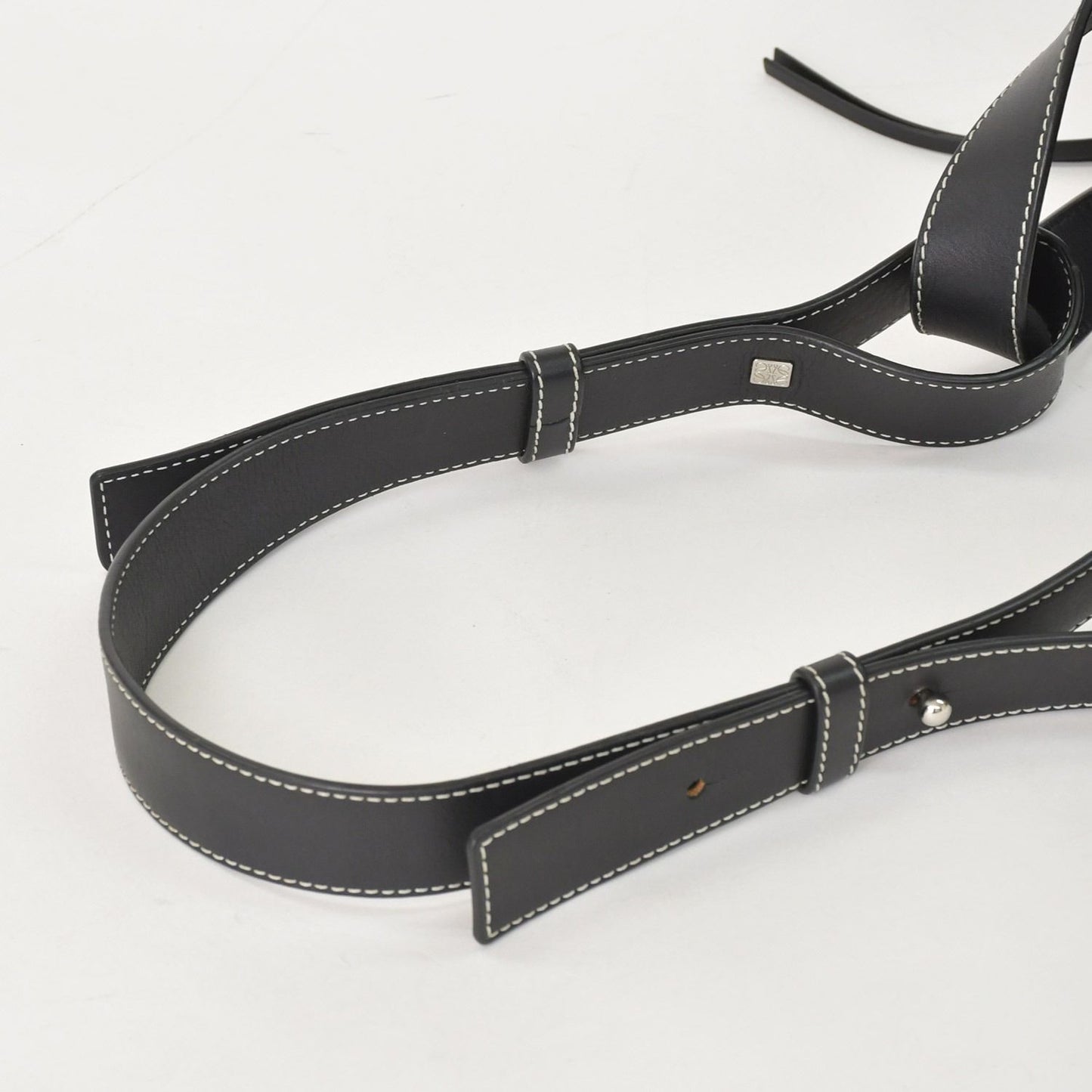 Loewe Hammock Large Shoulder Bag Leather Black Silver — view 5