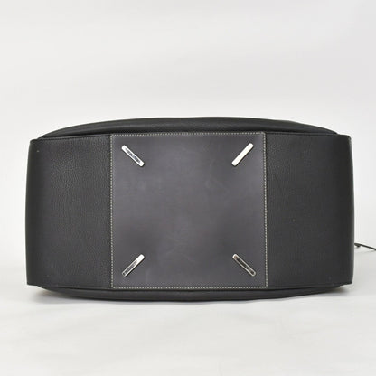 Loewe Hammock Large Shoulder Bag Leather Black Silver — view 7