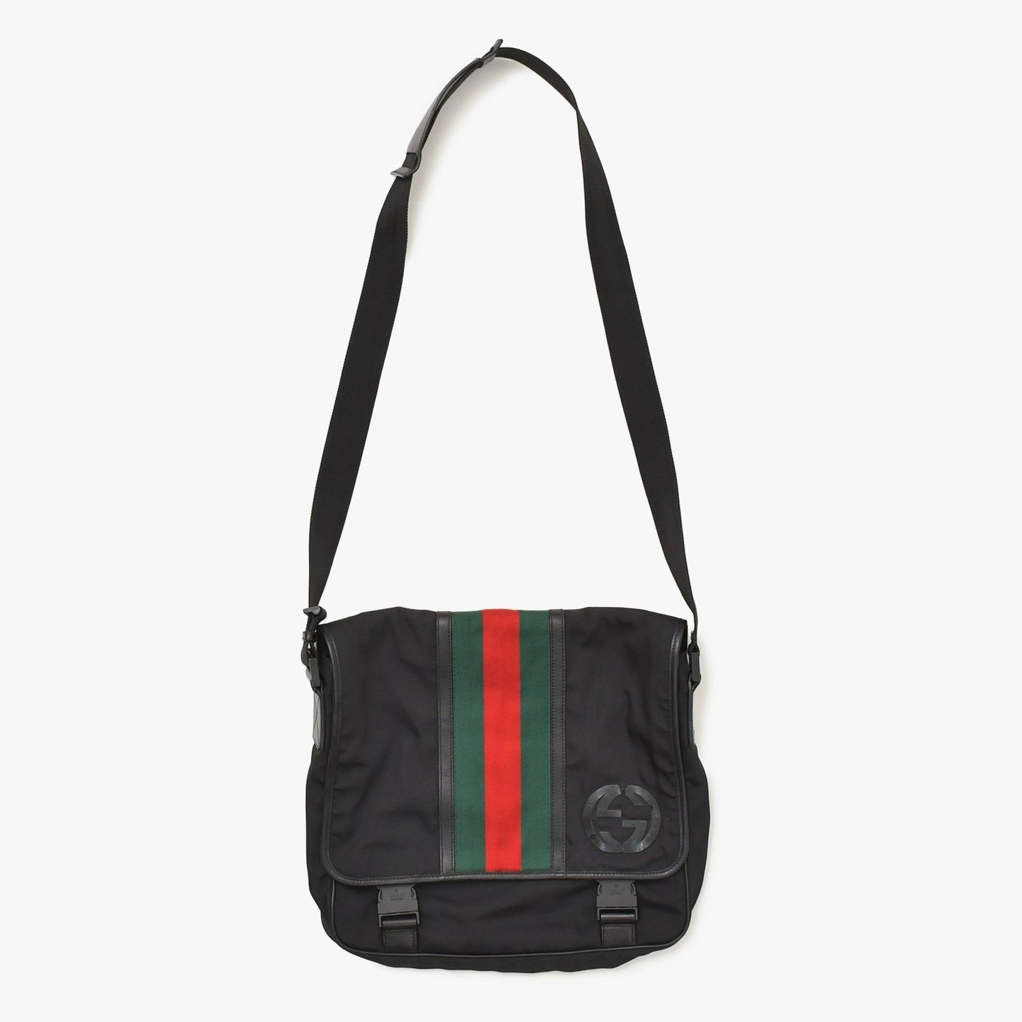 Gucci Guuci Shoulder Bag Sherry Line Black GG Logo — view 5