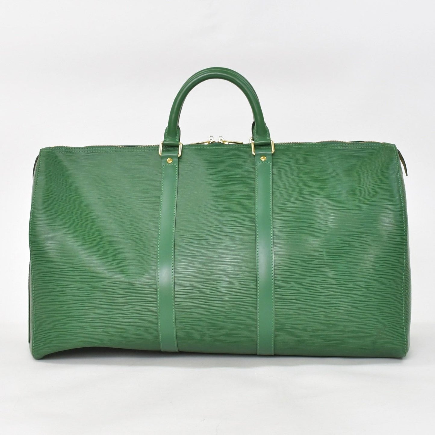Louis Vuitton Keepall 50 Boston Bag Borneo Green Epi Leather Gold