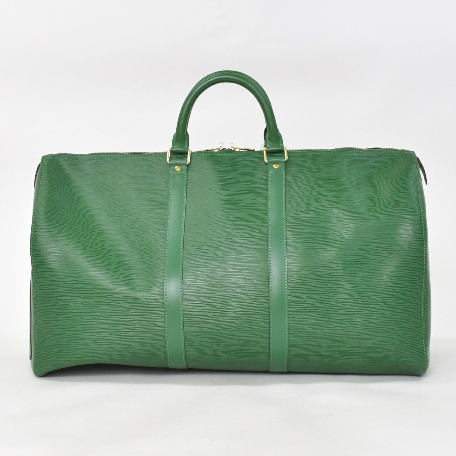 Louis Vuitton Keepall 50 Boston Bag Borneo Green Epi Leather Gold