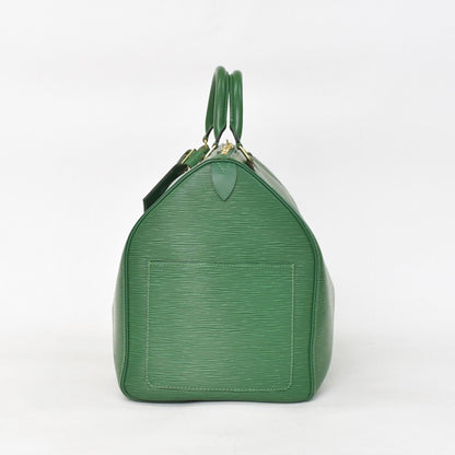 Louis Vuitton Keepall 50 Boston Bag Borneo Green Epi Leather Gold — view 2