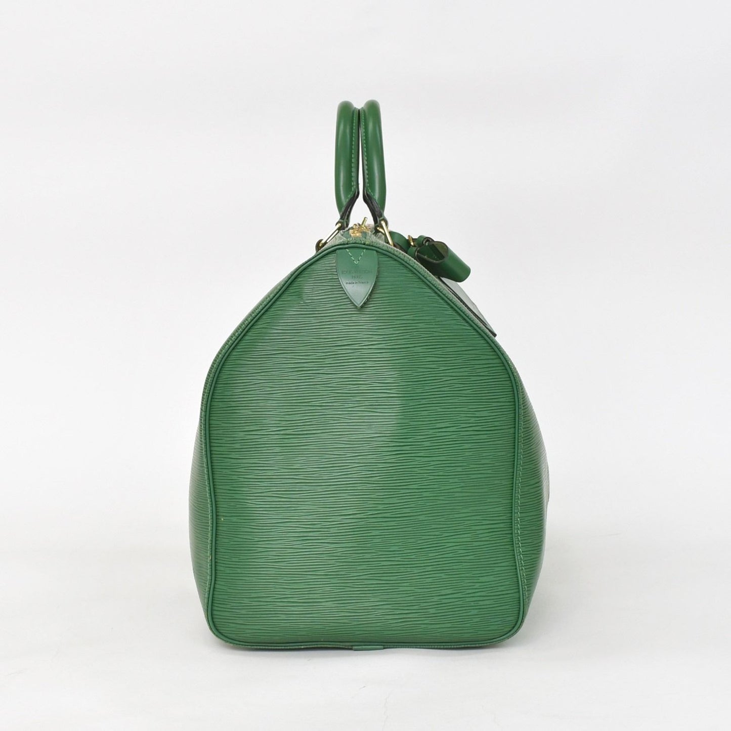 Louis Vuitton Keepall 50 Boston Bag Borneo Green Epi Leather Gold — view 4