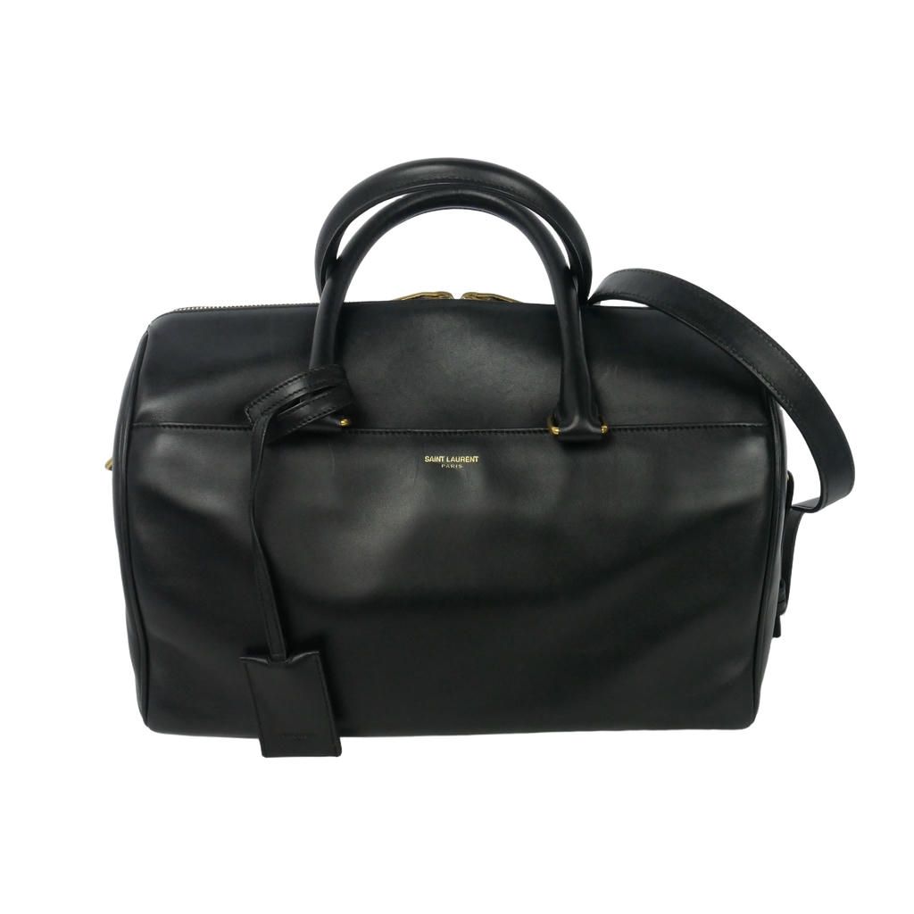 Saint Laurent Paris Duffle 6 Mini Boston Shoulder Bag 2-Way Black