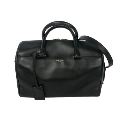 Saint Laurent Paris Duffle 6 Mini Boston Shoulder Bag 2-Way Black