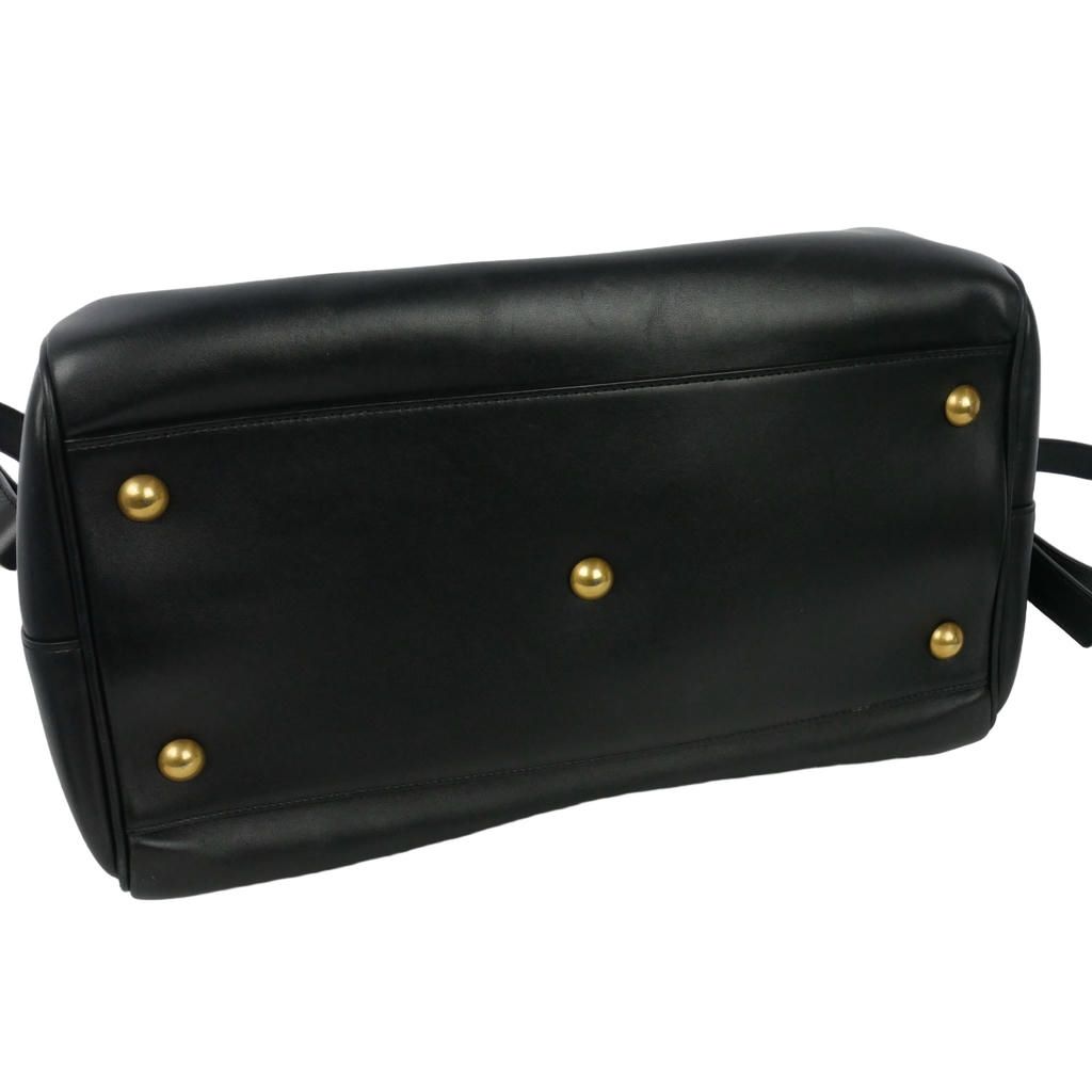 Saint Laurent Paris Duffle 6 Mini Boston Shoulder Bag 2-Way Black — view 6