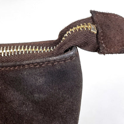Chanel CC Logo Fringe Tote Bag Suede Brown — view 5