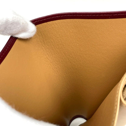 Cartier Logo Handbag Trinity Wallet Leather Bordeaux — view 5