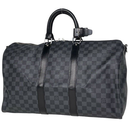 Louis Vuitton Keepall Bandouliere 45 Boston Bag Damier Graphite Noir