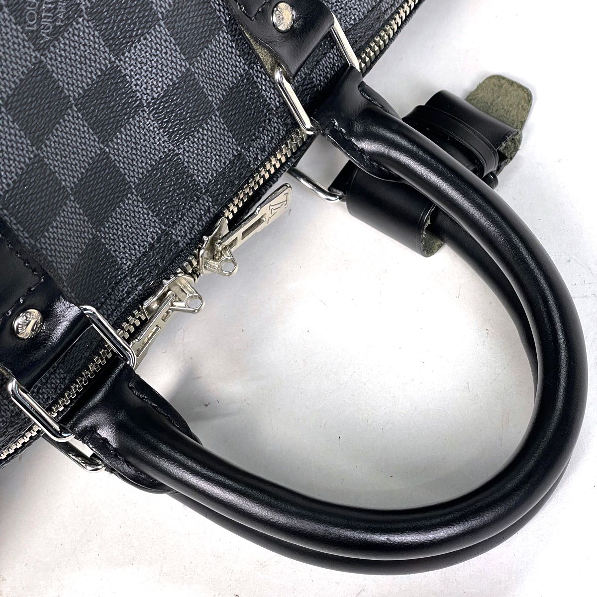 Louis Vuitton Keepall Bandouliere 45 Boston Bag Damier Graphite Noir — view 6