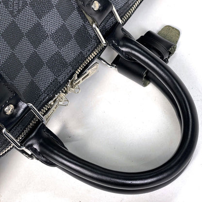 Louis Vuitton Keepall Bandouliere 45 Boston Bag Damier Graphite Noir — view 6