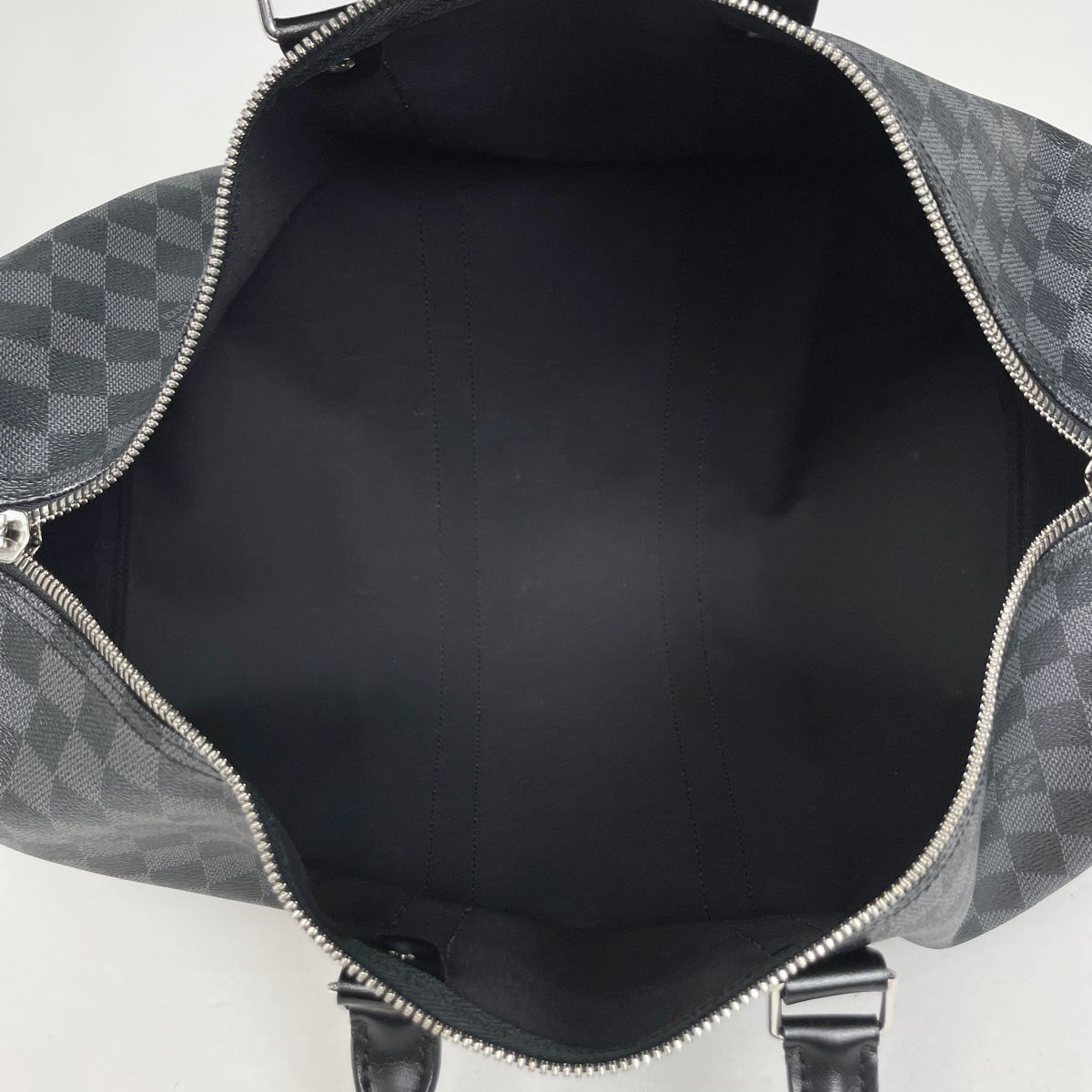 Louis Vuitton Keepall Bandouliere 45 Boston Bag Damier Graphite Noir — view 7