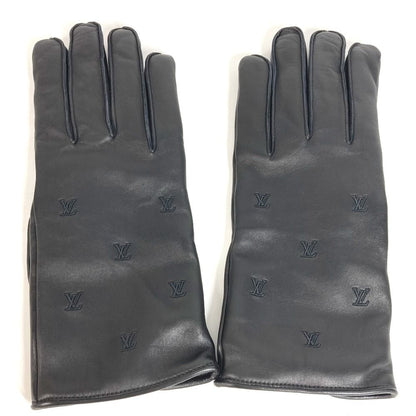 Louis Vuitton Gloves LV Blason Leather Black