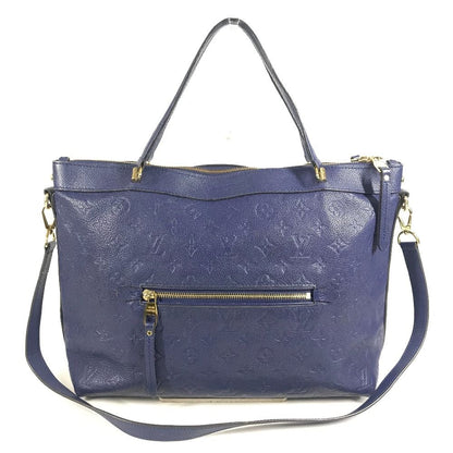 Louis Vuitton Shoulder Bag Bastille MM Monogram Empreinte Leather Iris