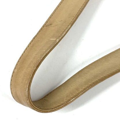Chanel Shoulder Bag Triple Coco CC Logo Drawstring Leather Beige — view 4