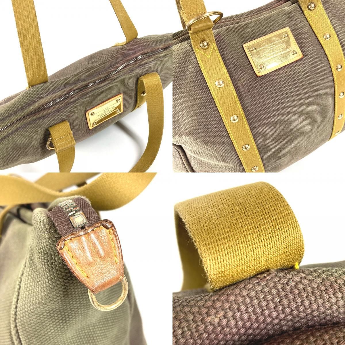 Louis Vuitton Shoulder Bag Sac Mule Canvas Brown — view 8