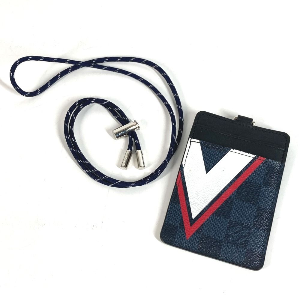 Louis Vuitton Card Case Holder ID Damier Eco Balt Canvas Navy