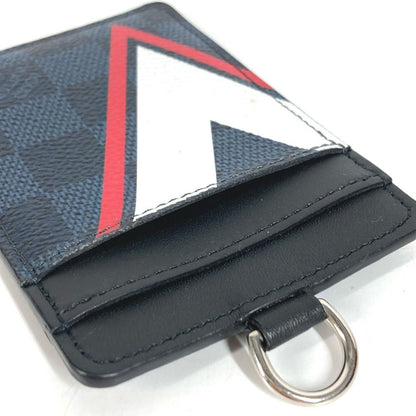 Louis Vuitton Card Case Holder ID Damier Eco Balt Canvas Navy — view 5