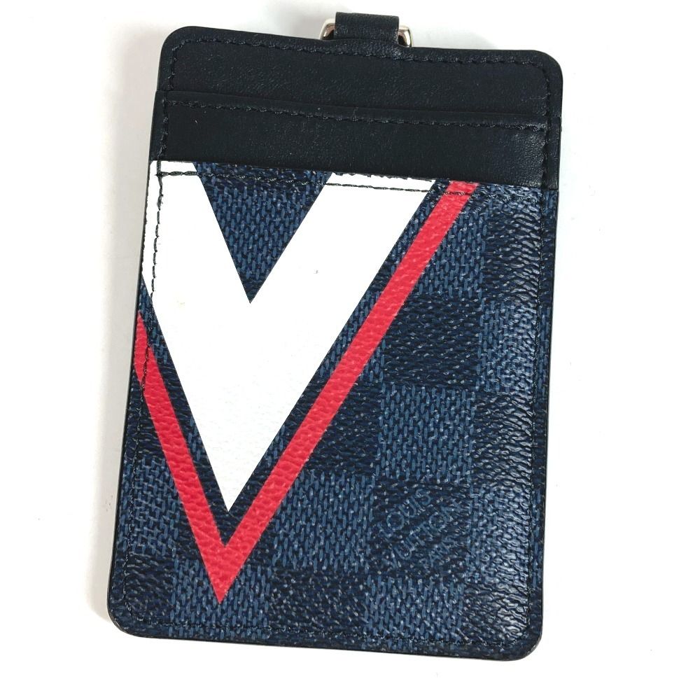 Louis Vuitton Card Case Holder ID Damier Eco Balt Canvas Navy — view 3