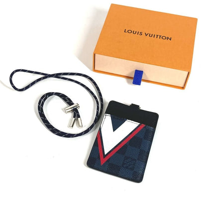 Louis Vuitton Card Case Holder ID Damier Eco Balt Canvas Navy — view 2