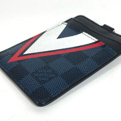 Louis Vuitton Card Case Holder ID Damier Eco Balt Canvas Navy — view 4