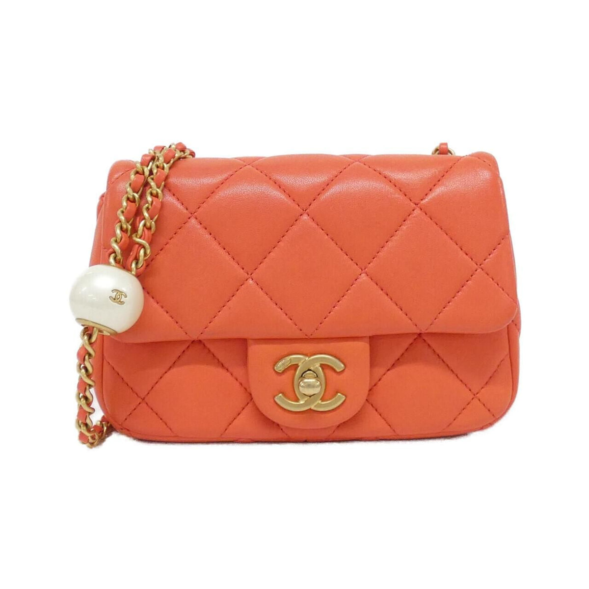 Chanel Shoulder Bag Orange