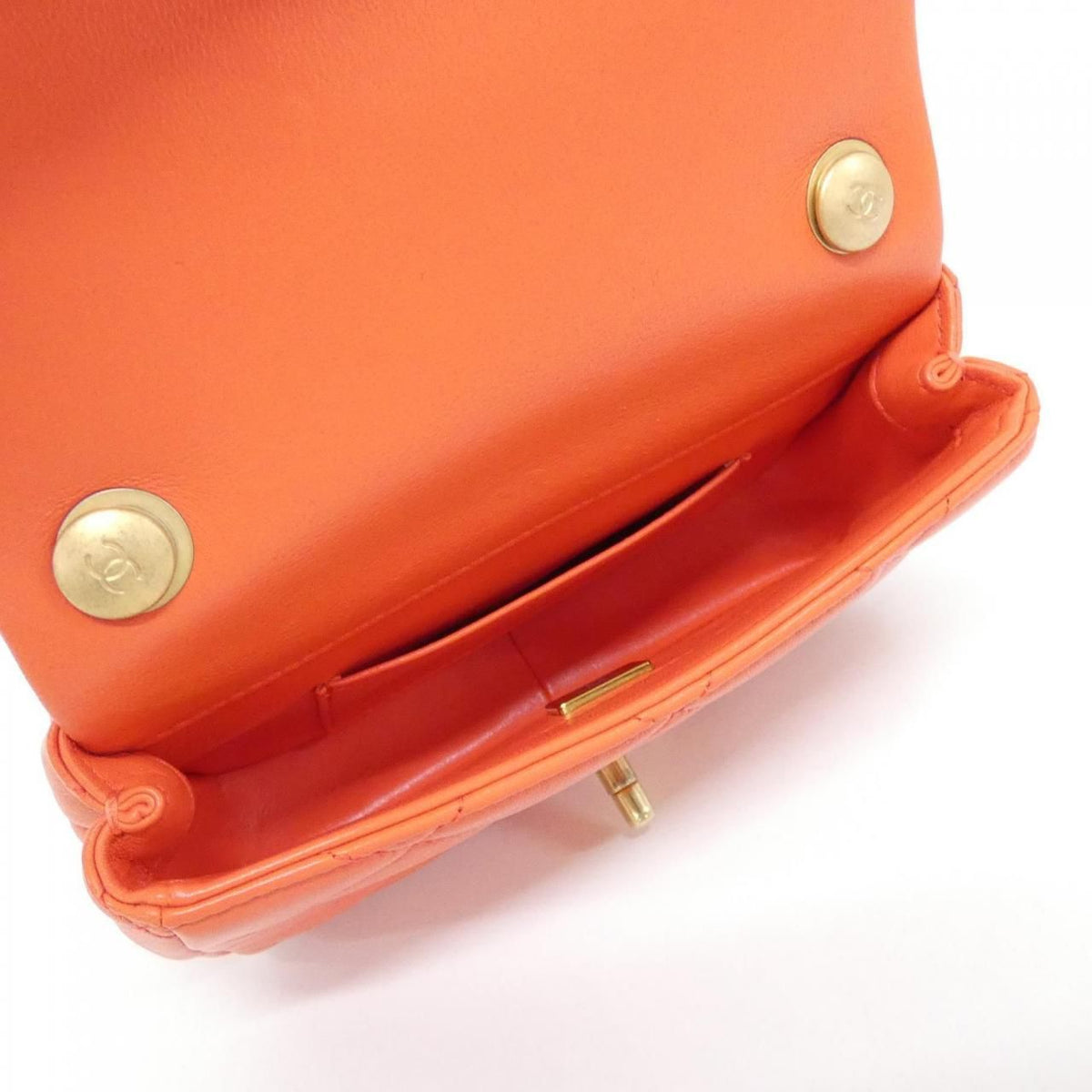 Chanel Shoulder Bag Orange — view 7