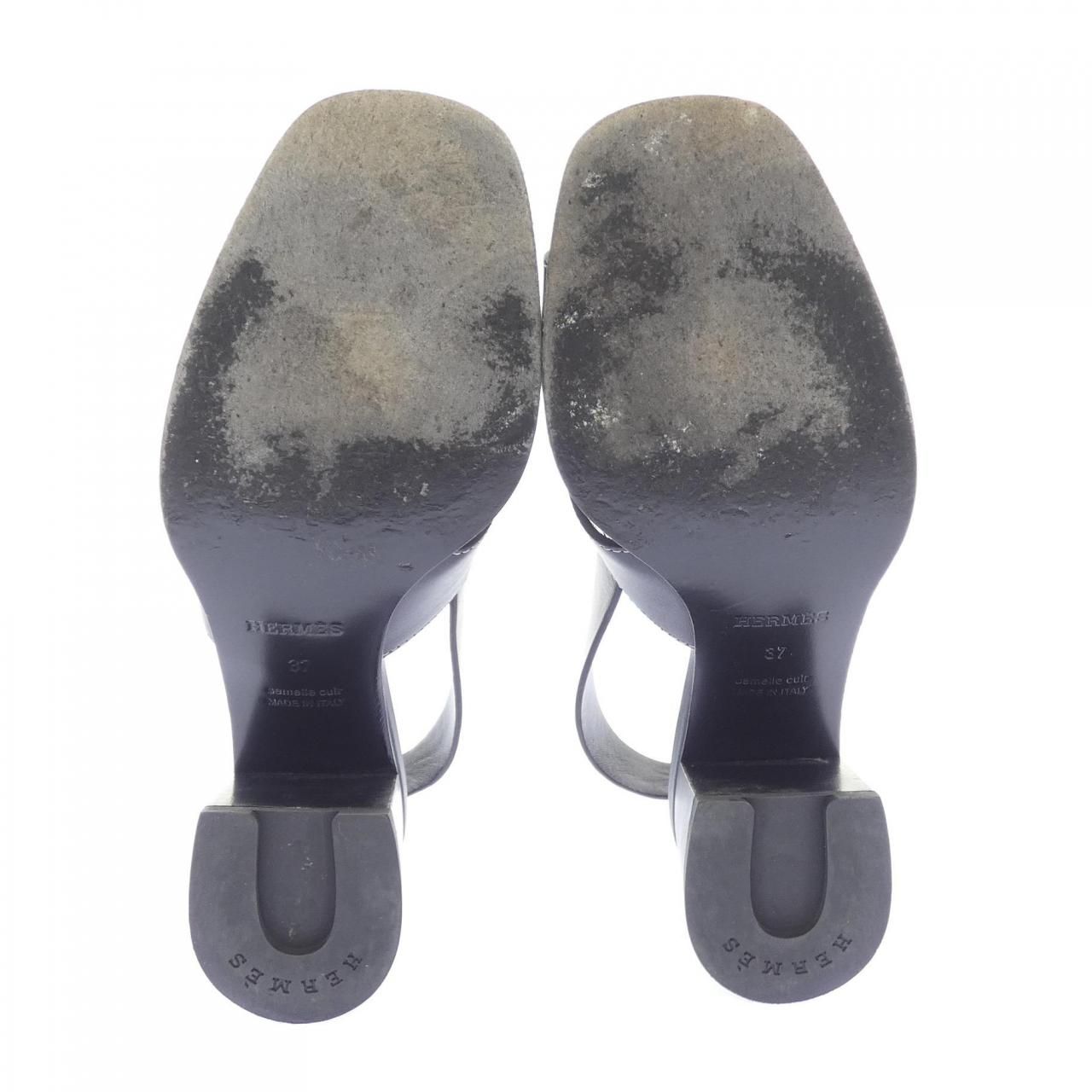 Hermes Elbe H-Cut Detail Sandals — view 4