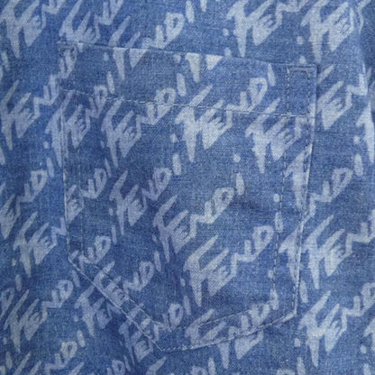 Fendi Short Sleeve Shirt Blue — view 7